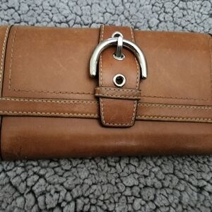 Coach brown leather wallet